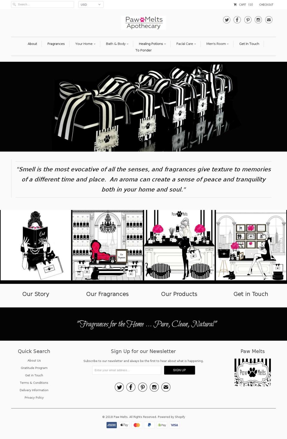 pawmelts.com — Shopify storefront screenshot