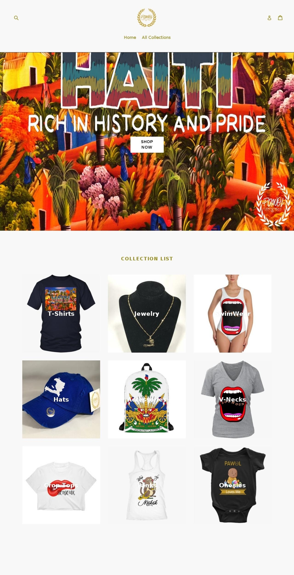 pawolapparel.com — Shopify storefront screenshot