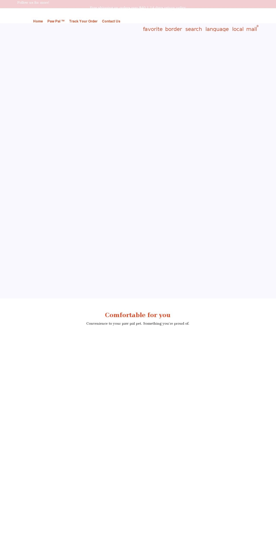 pawpalpet.com shopify website screenshot
