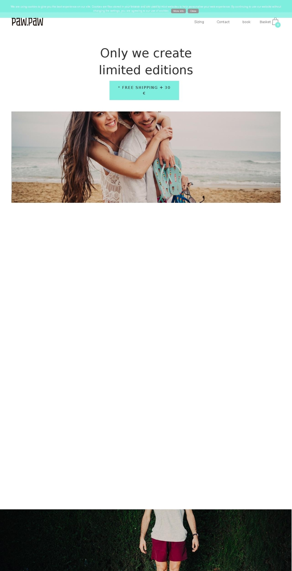 pawpawbrand.com shopify website screenshot