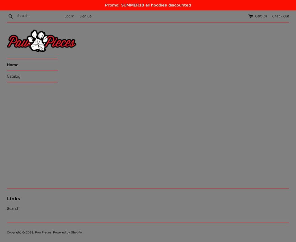 pawpieces.com shopify website screenshot