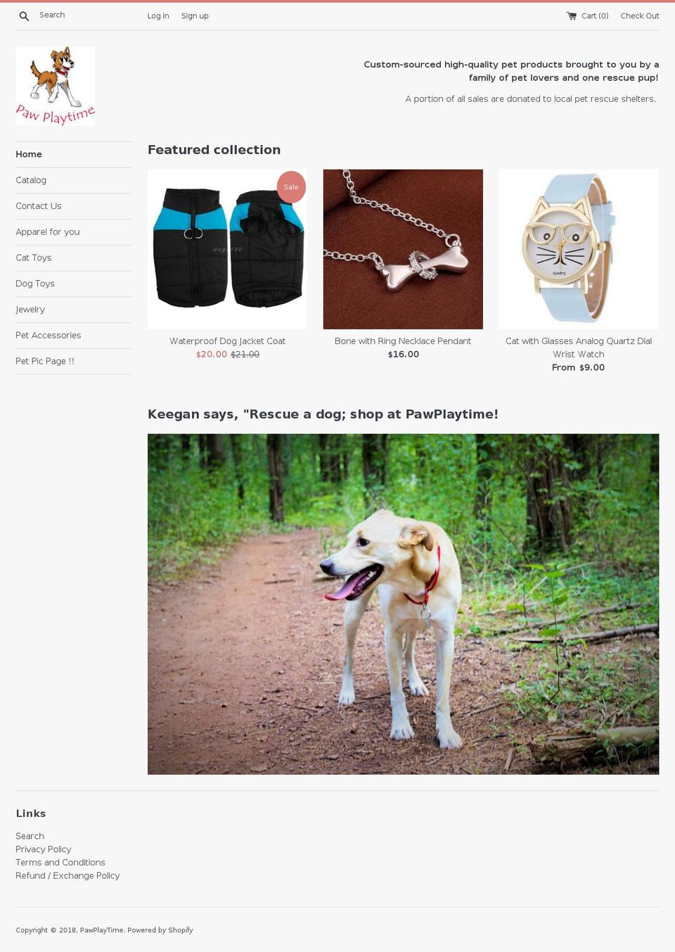 pawplaytime.com — Shopify storefront screenshot
