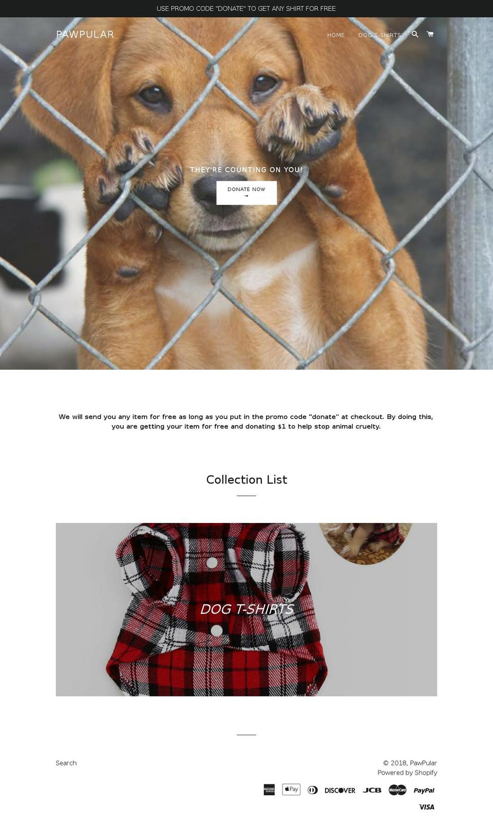 pawpular.us shopify website screenshot