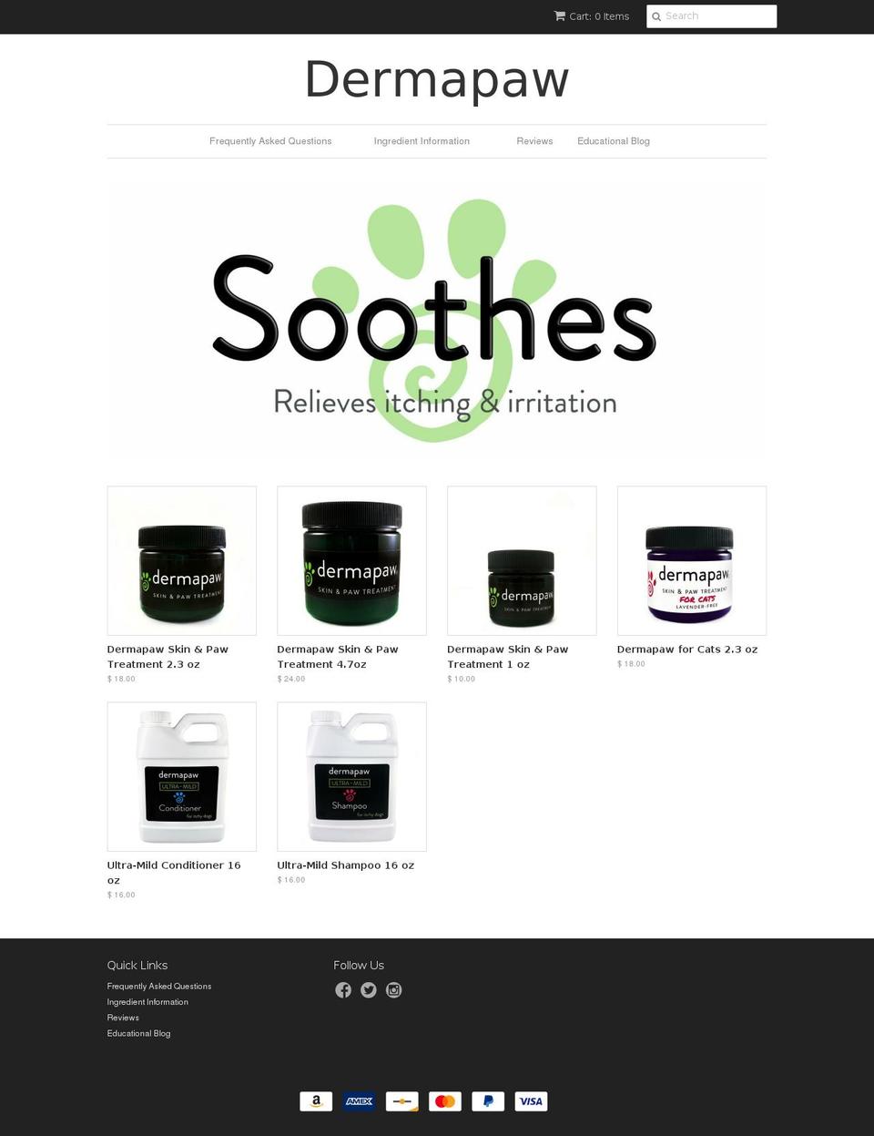 pawremedy.com — Shopify storefront screenshot