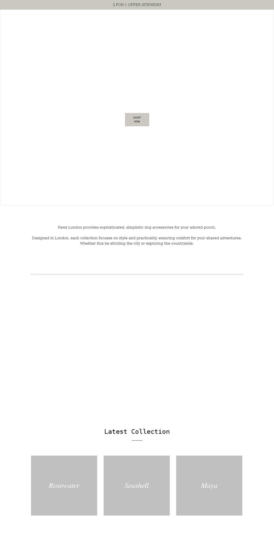 paws-london.com shopify website screenshot
