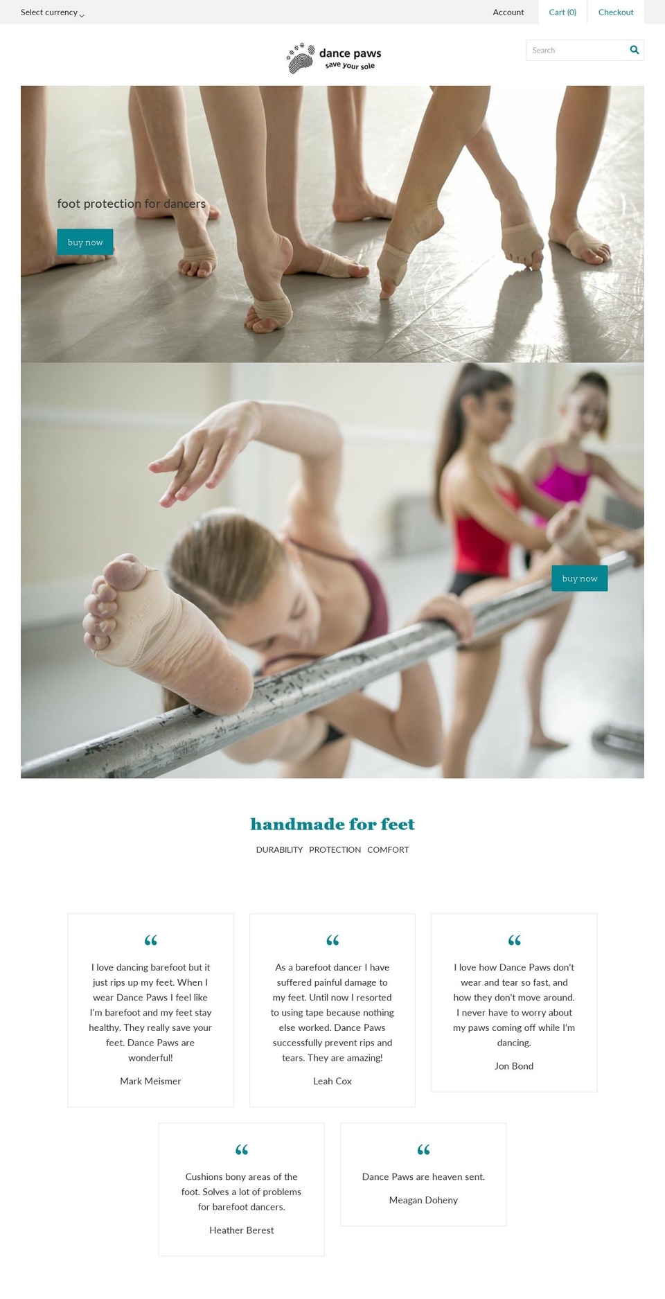 paws.dance shopify website screenshot