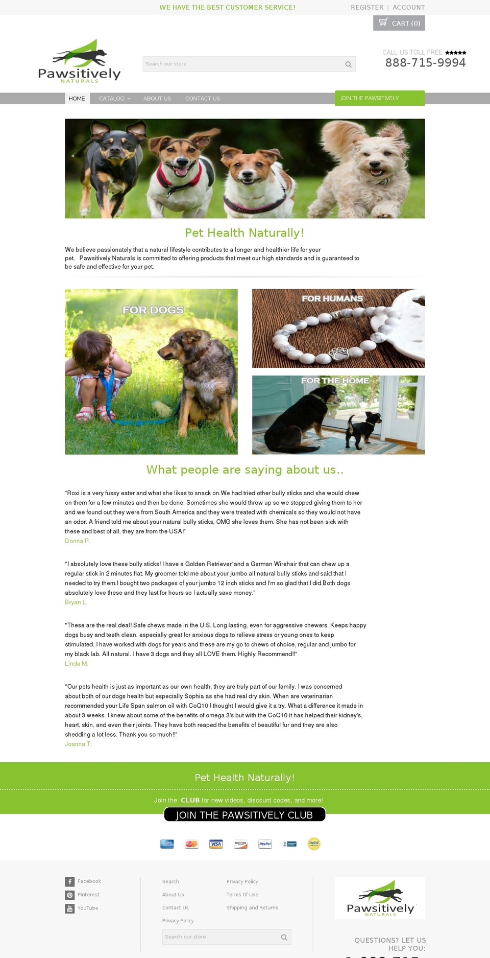 proven-profitable-theme-v8-7 Shopify theme site example pawsitivelynaturals.com