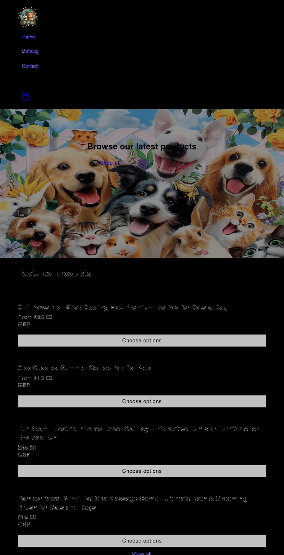 pawsitivelypurrfectsupplies.com shopify website screenshot