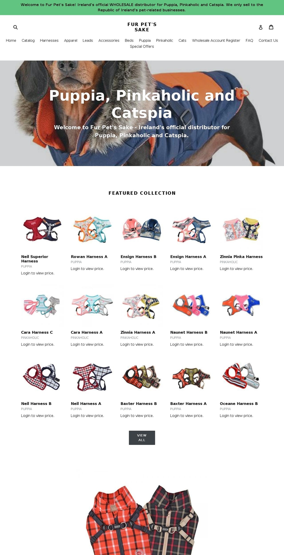 pawsofireland.com — Shopify storefront screenshot