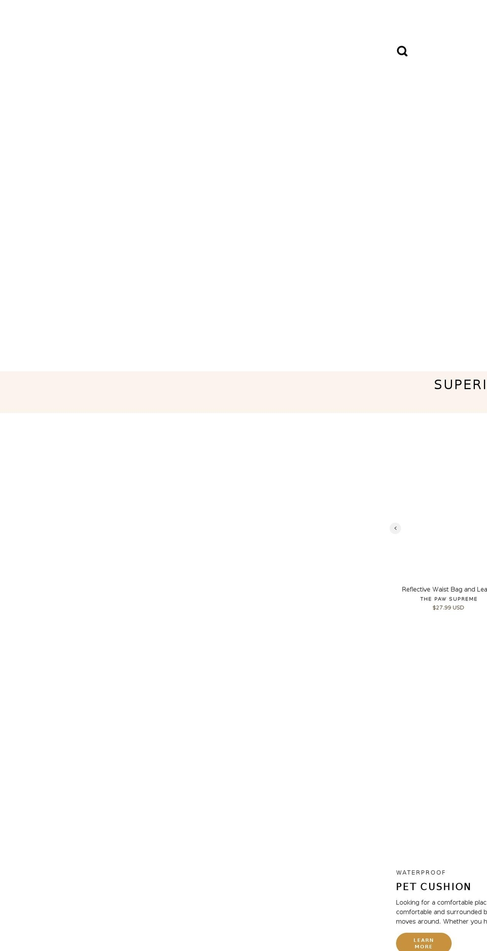 pawsupreme.com shopify website screenshot