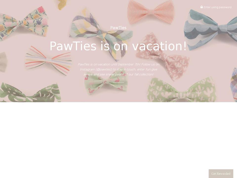 pawties.com — Shopify storefront screenshot