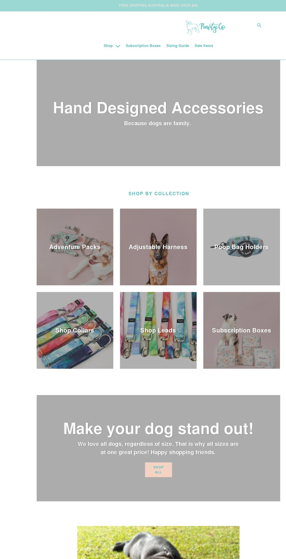 pawtyco.com.au shopify website screenshot