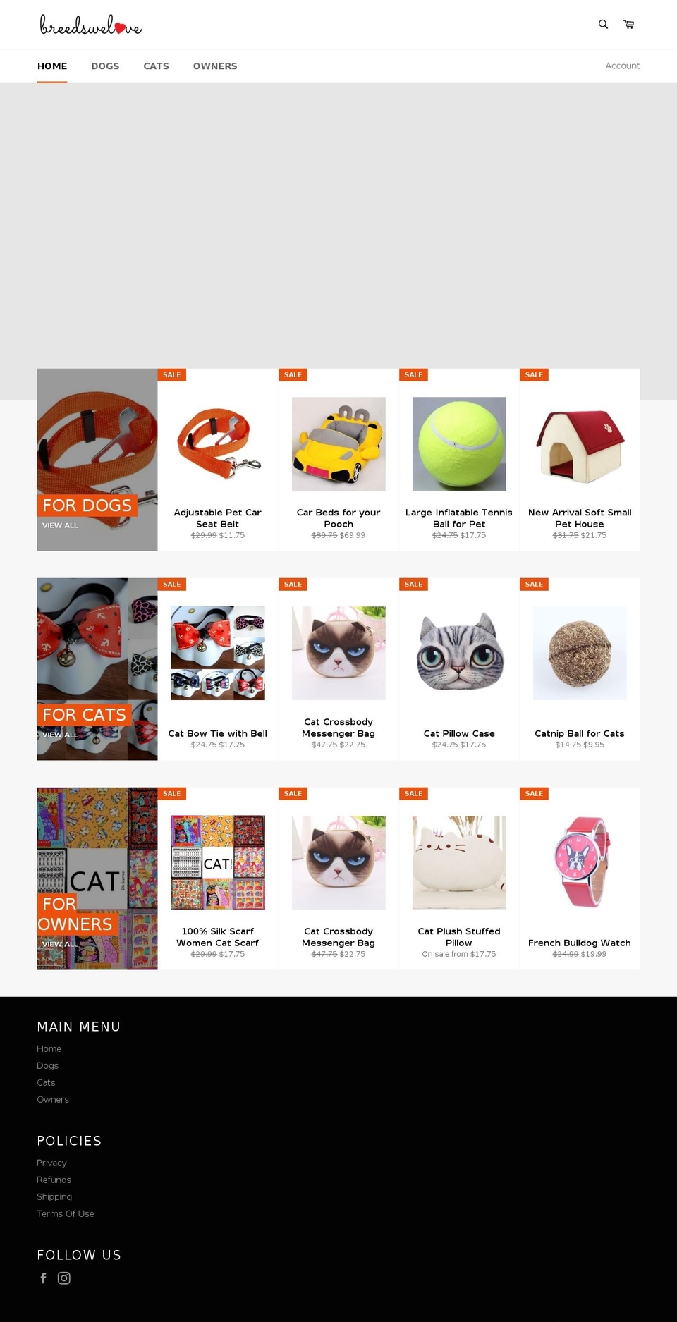 pawtystar.com shopify website screenshot