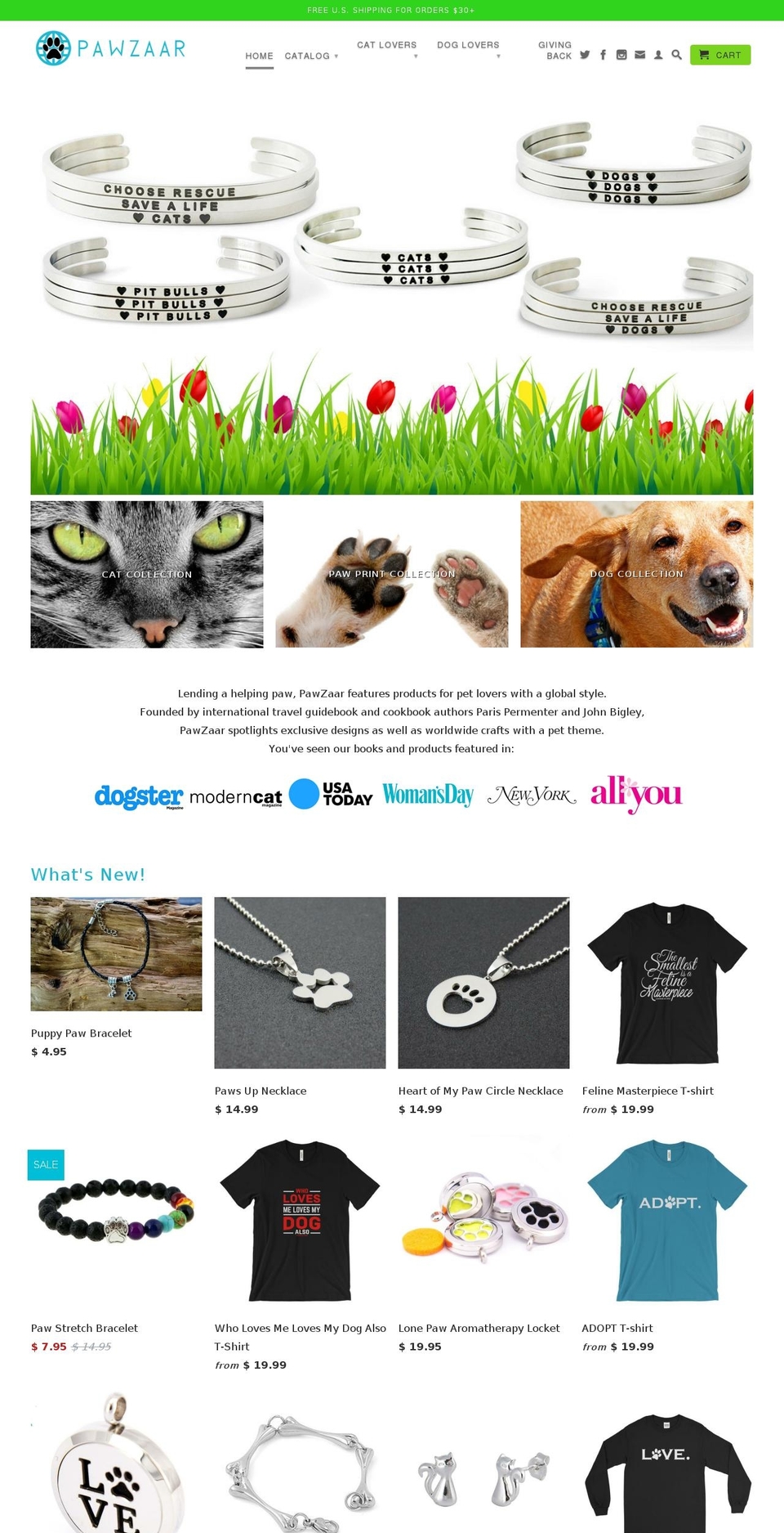 pawzaar.myshopify.com shopify website screenshot