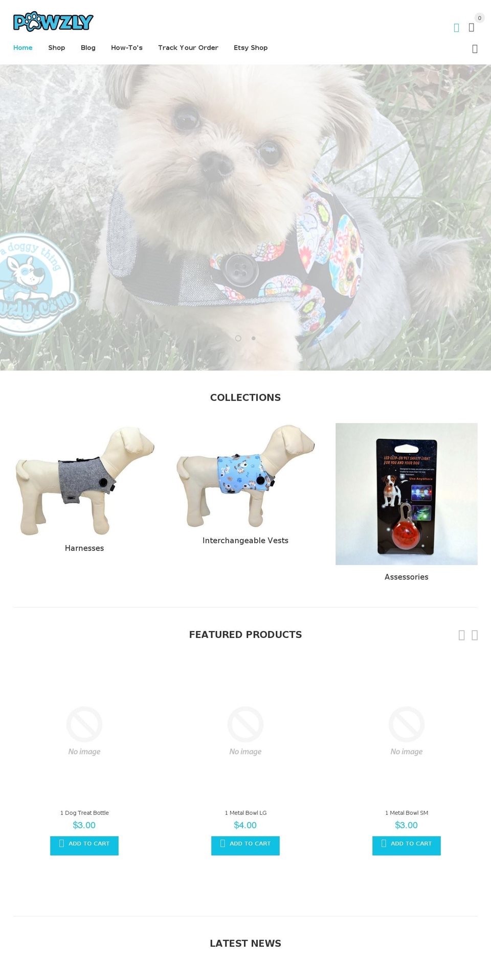 MyShop v1.1.0 Shopify theme site example pawzly.com