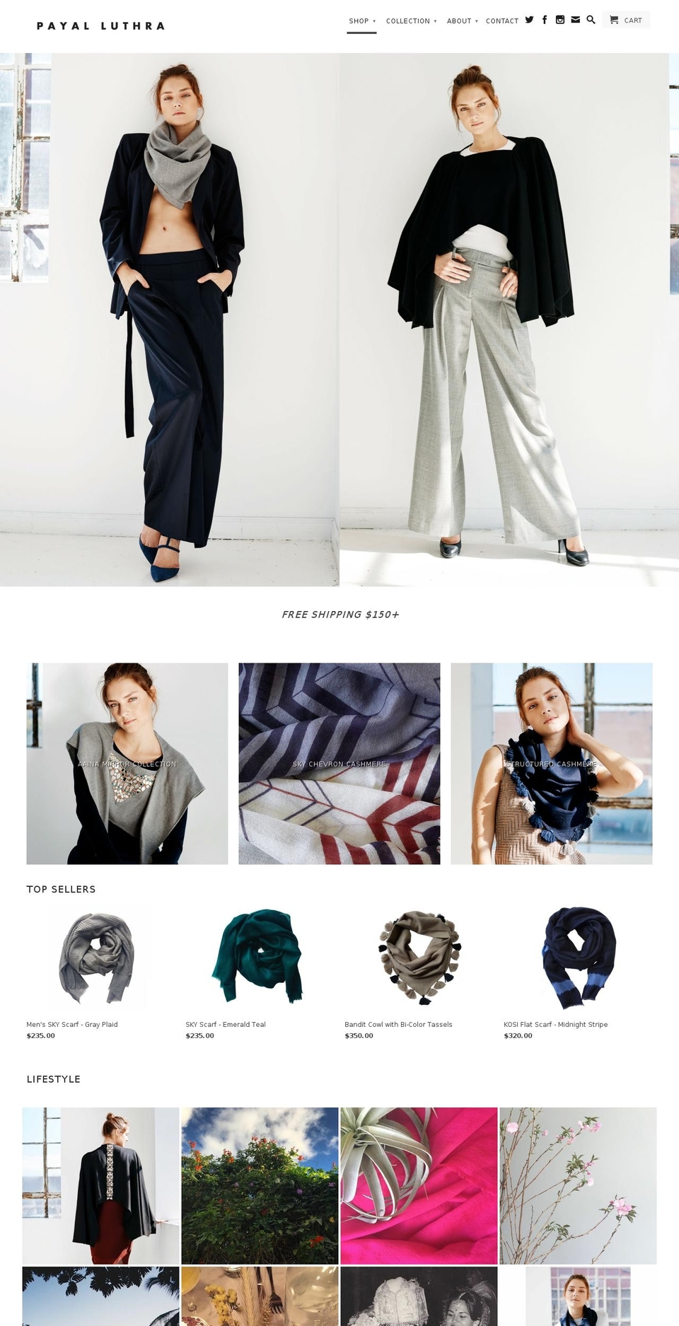 payalluthra.com shopify website screenshot