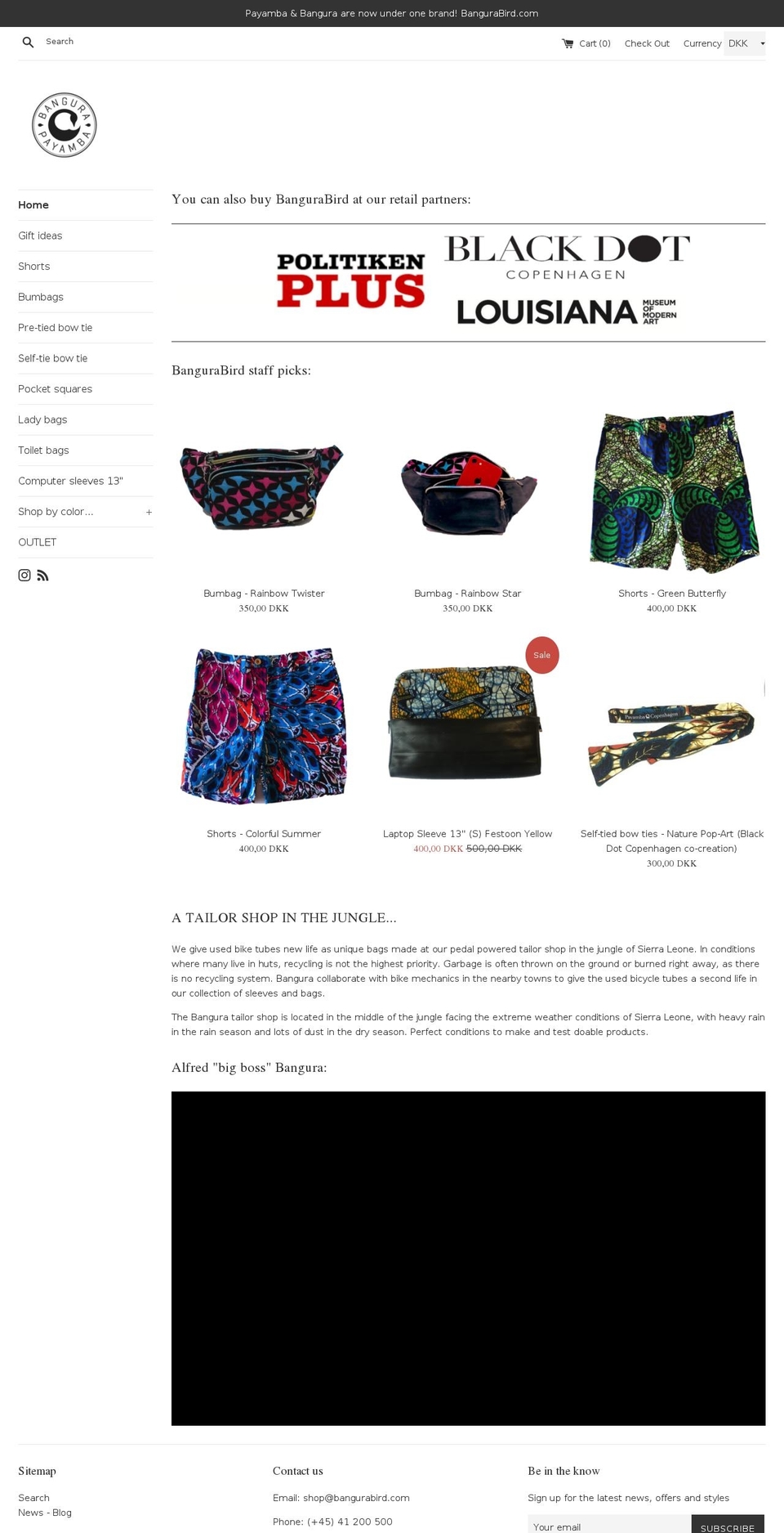 payamba.com shopify website screenshot
