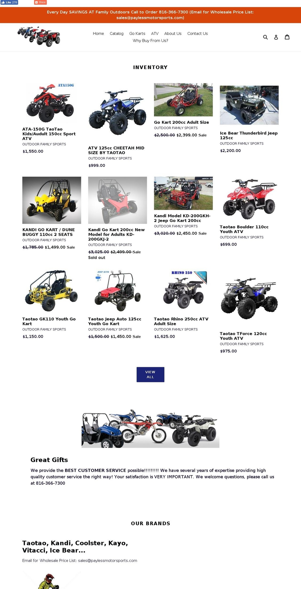 paylessmotorsports.com shopify website screenshot