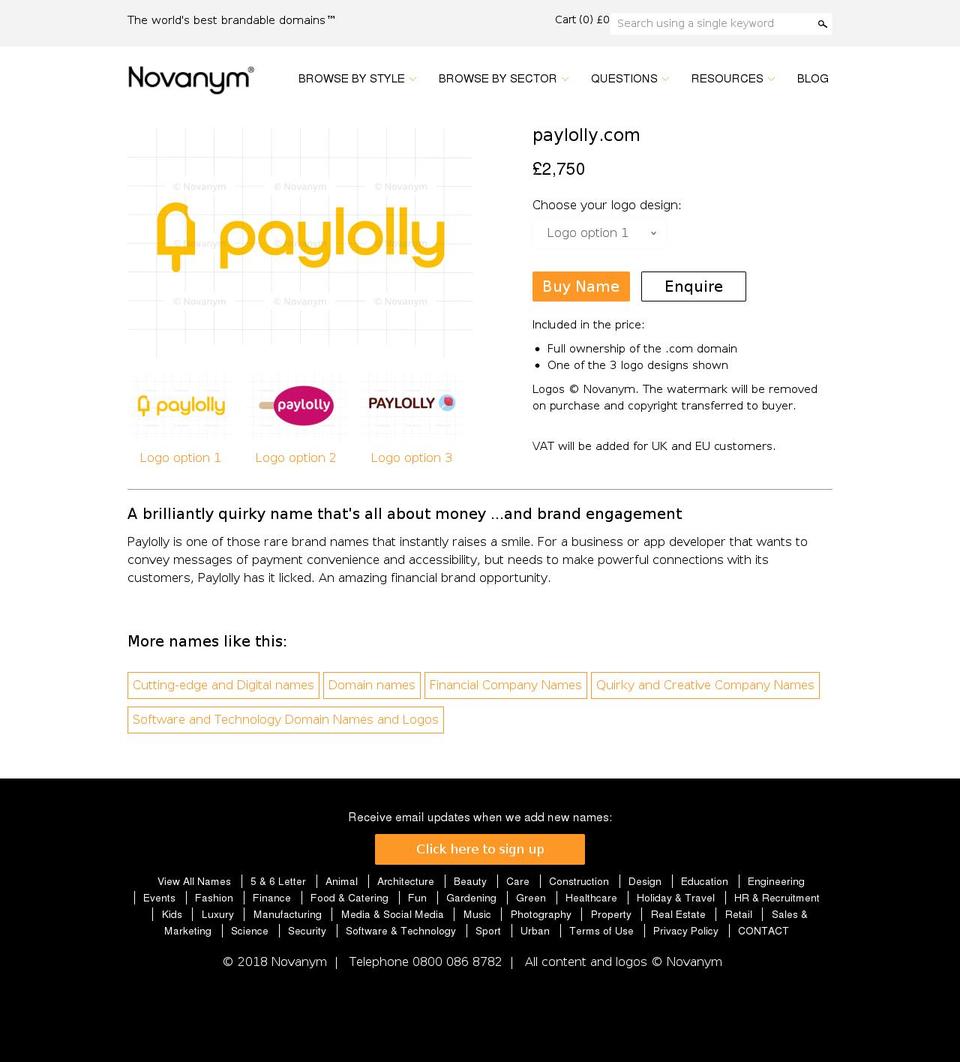 paylolly.com — Shopify storefront screenshot