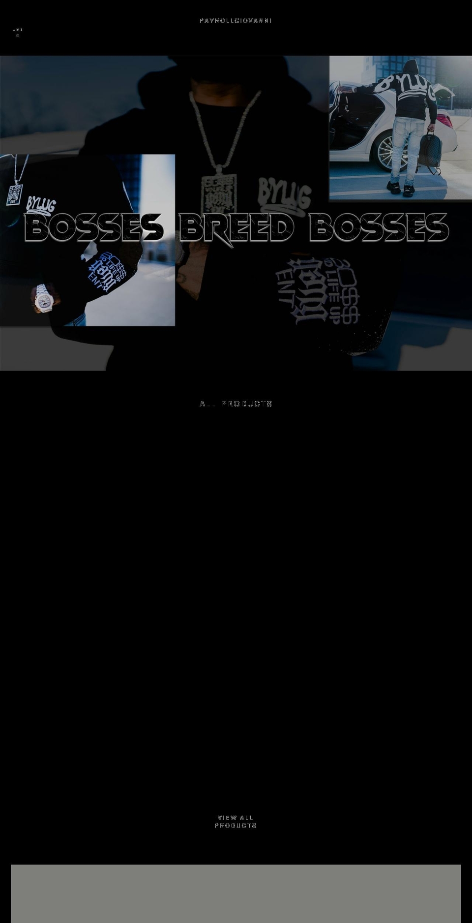 payrollgiovannimerch.com shopify website screenshot