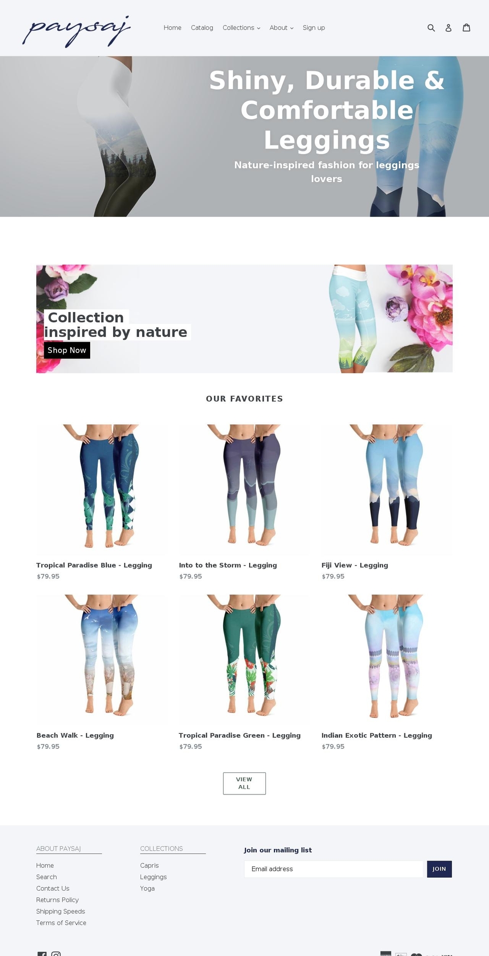 paysaj.com — Shopify storefront screenshot