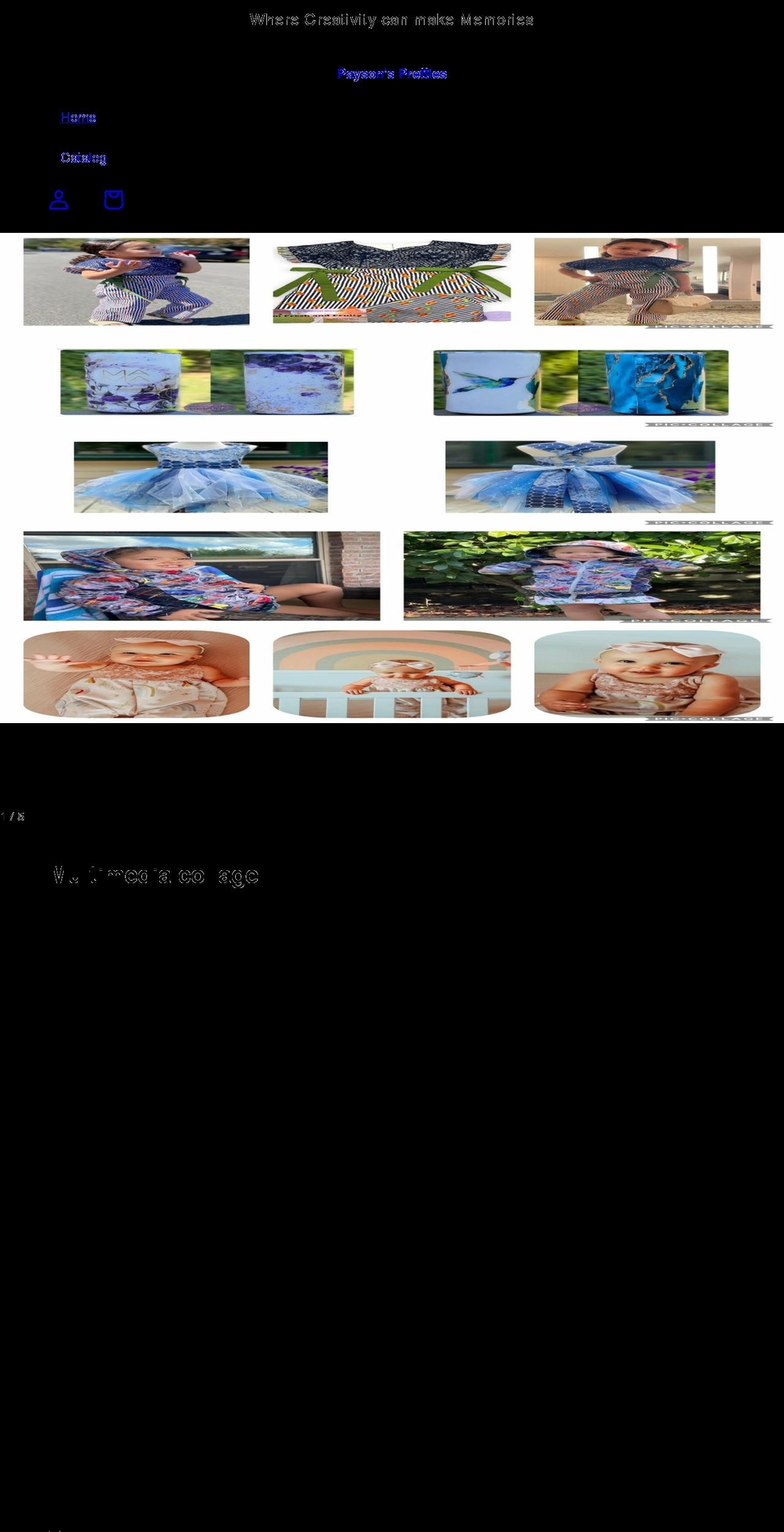 paysonspretties.com shopify website screenshot