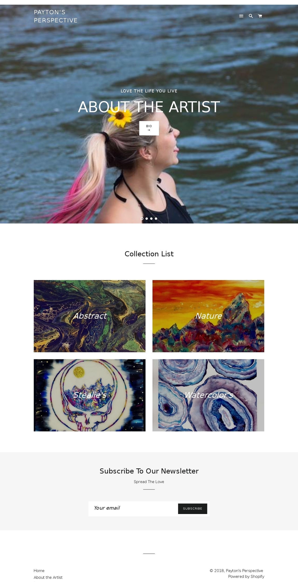 paytonsperspective.com shopify website screenshot