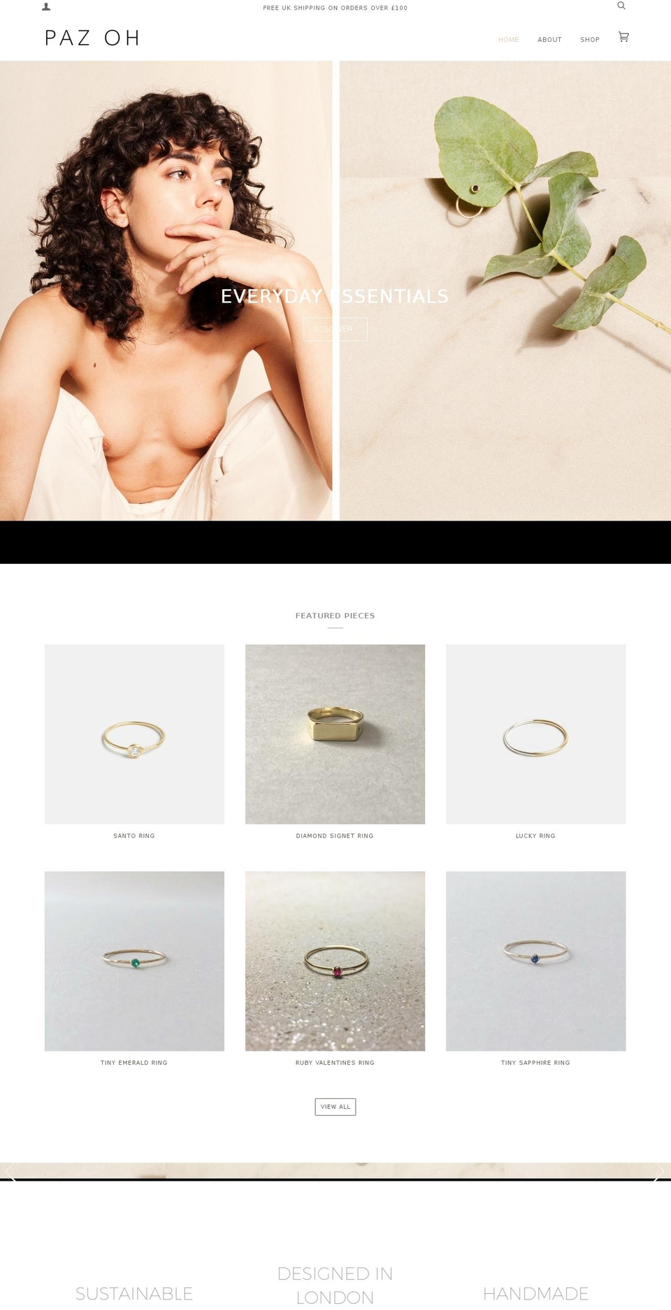 pazoh.com shopify website screenshot