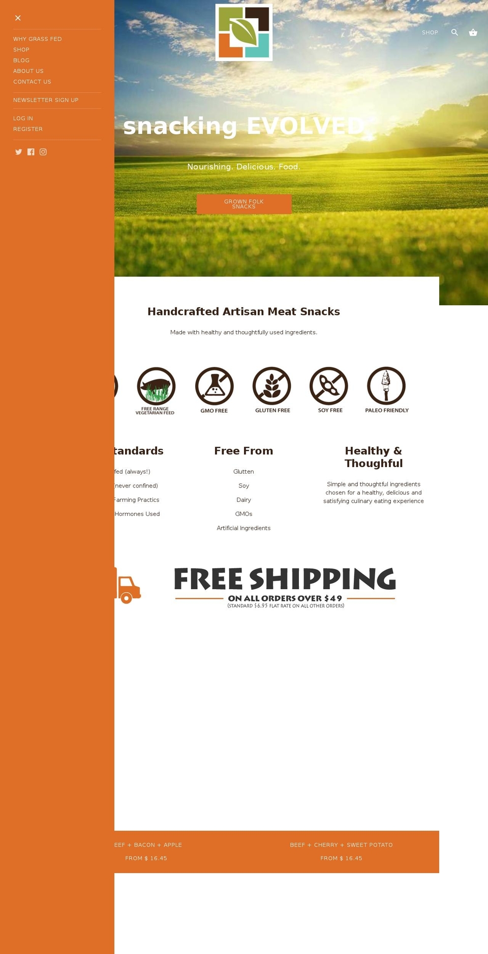 pazosticks.com — Shopify storefront screenshot