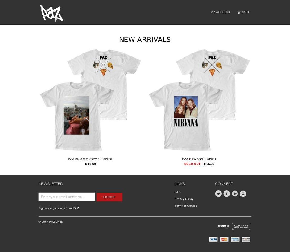 pazshop.com shopify website screenshot