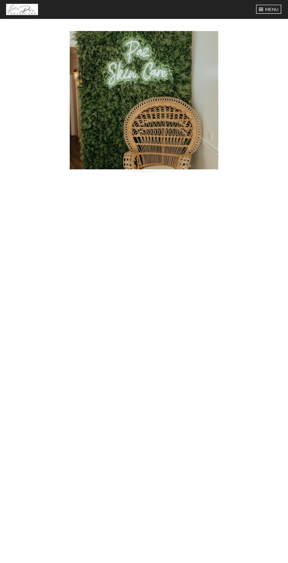 pazskincare.com — Shopify storefront screenshot
