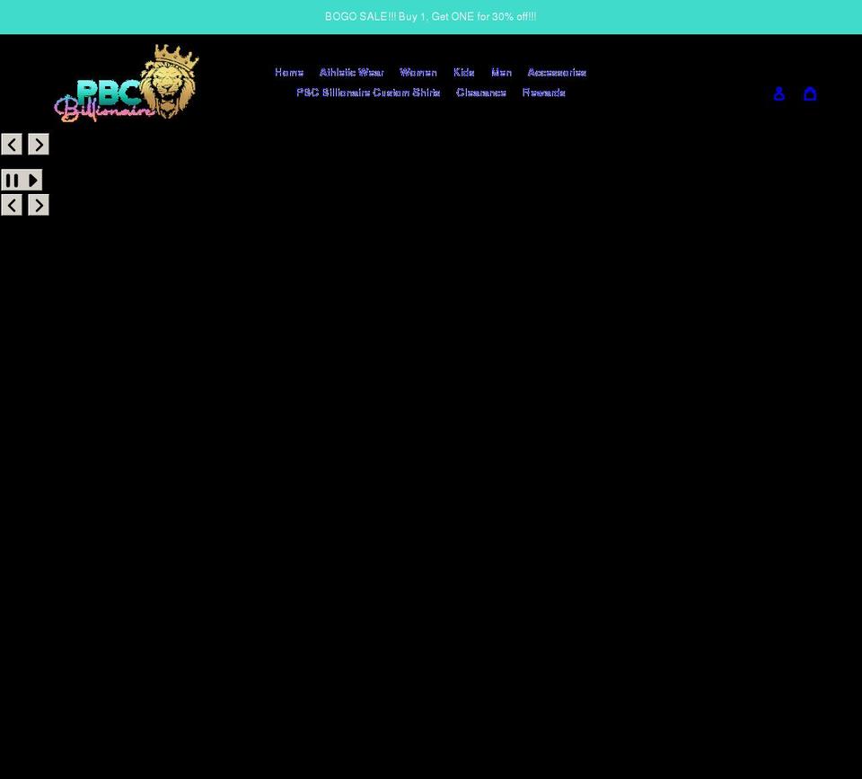 pbcbillionaire.com shopify website screenshot