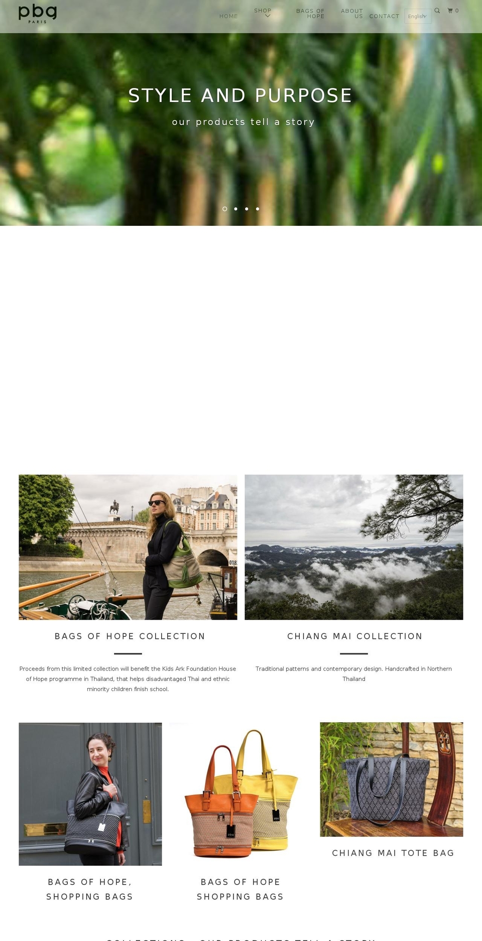 pbg-company.com — Shopify storefront screenshot