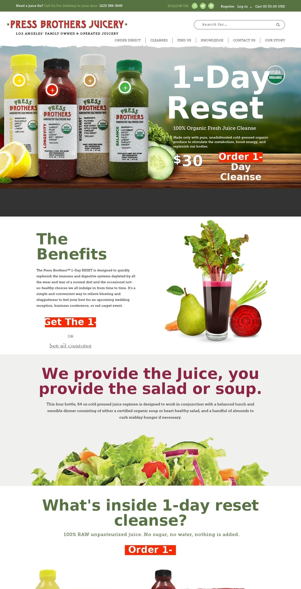 Press Brothers Theme Shopify theme site example pbjcleanse.com