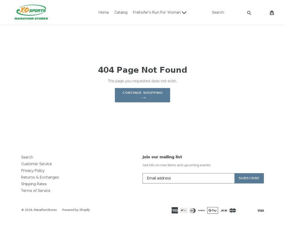 pbmarathonstore.com shopify website screenshot