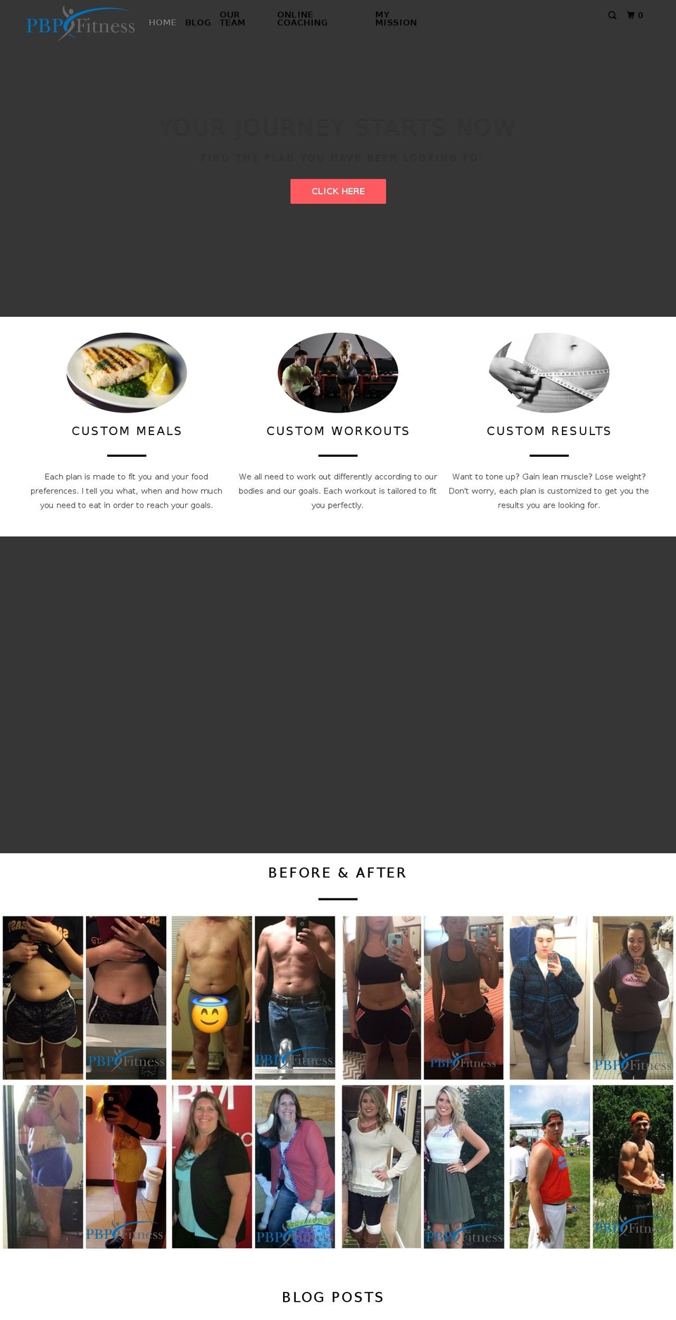 pbpfitness.com — Shopify storefront screenshot