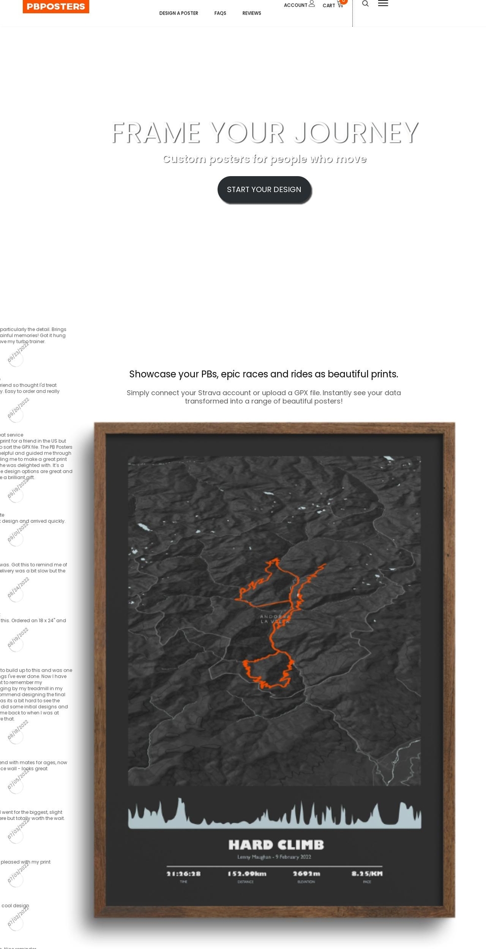 pbposters.com shopify website screenshot