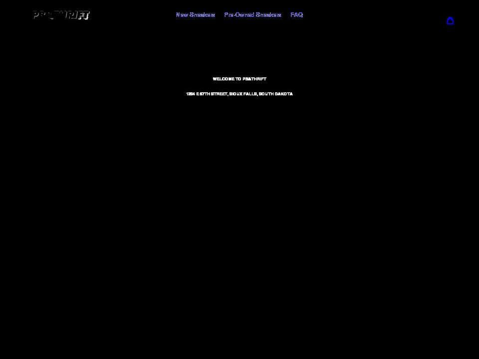 pbthrift.com shopify website screenshot