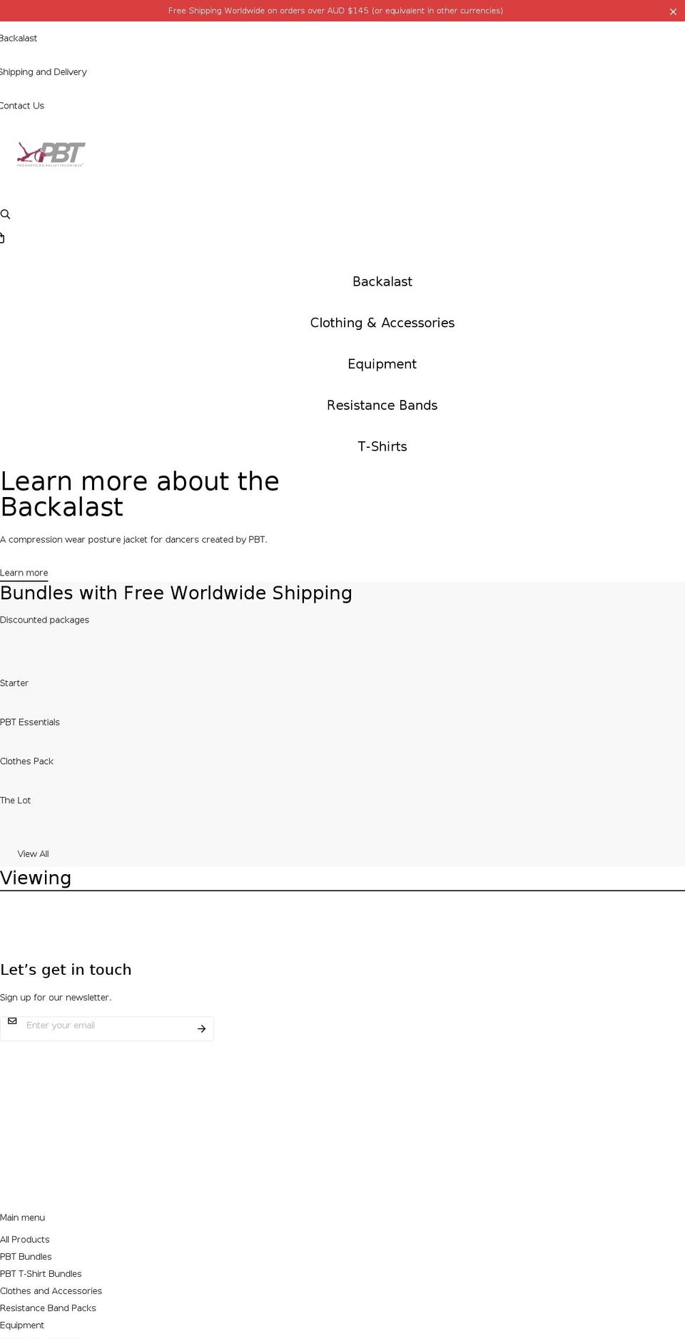 pbtstore.com shopify website screenshot