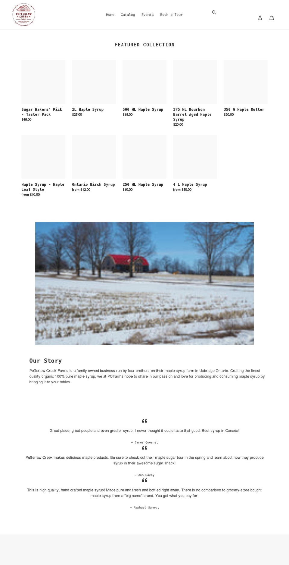 pc-farms.myshopify.com shopify website screenshot