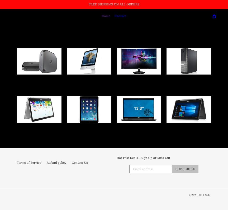 pc4sale.com shopify website screenshot