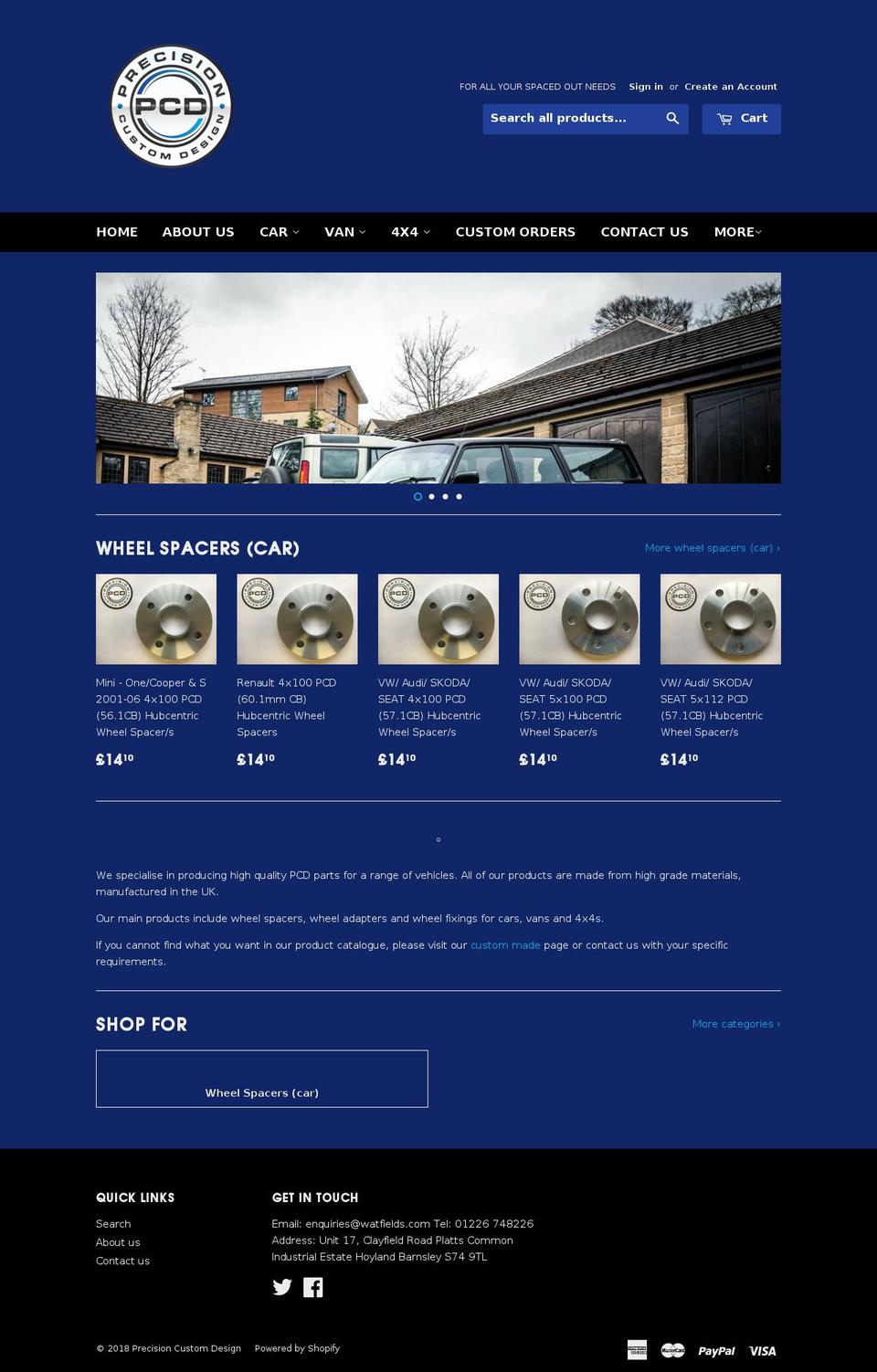 pcdparts.com shopify website screenshot