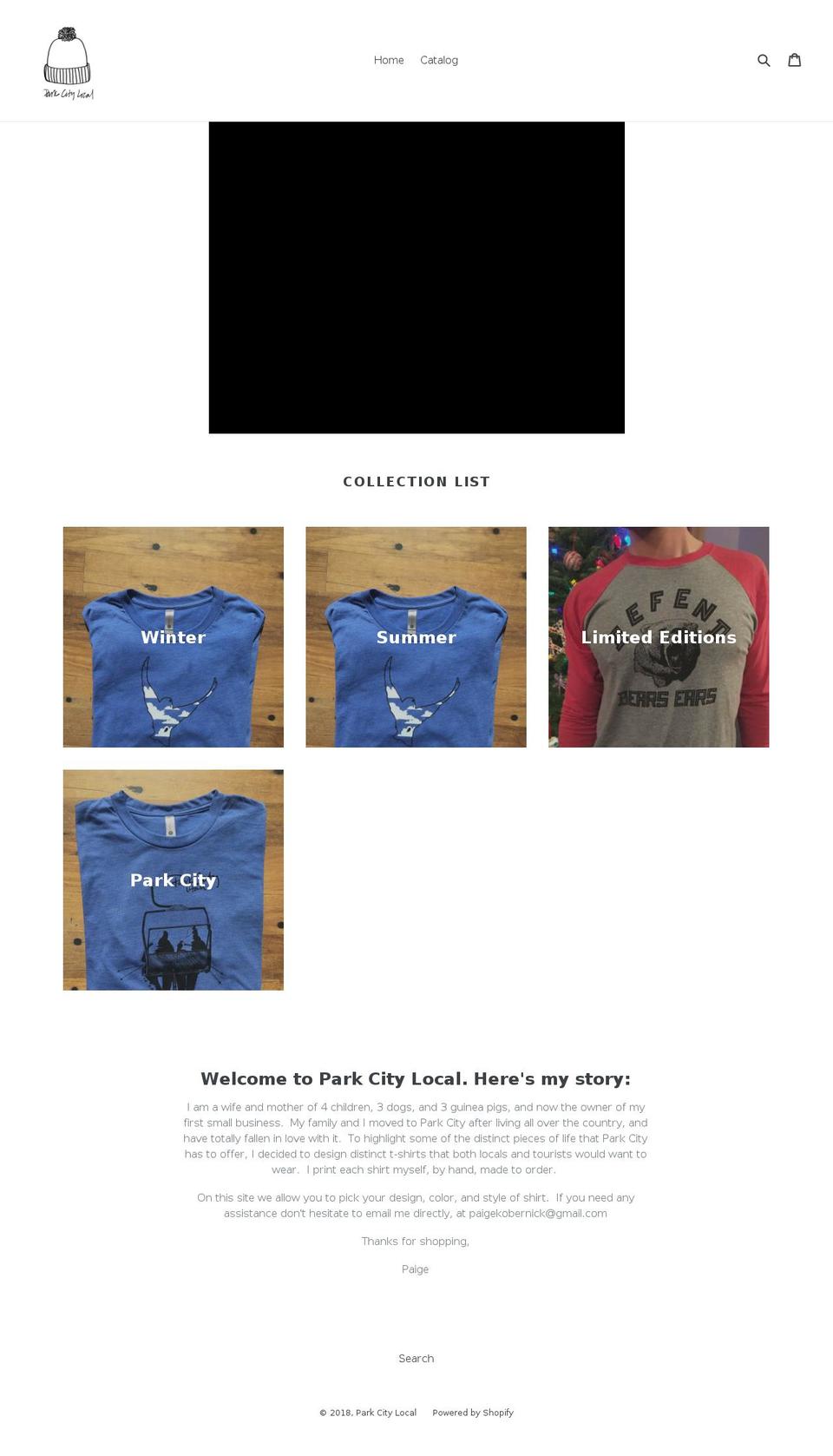 pclocalshirts.com — Shopify storefront screenshot