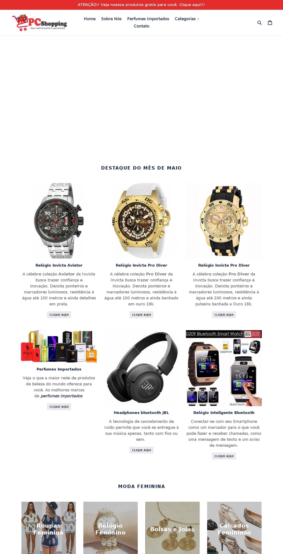 pcshopping.com.br shopify website screenshot