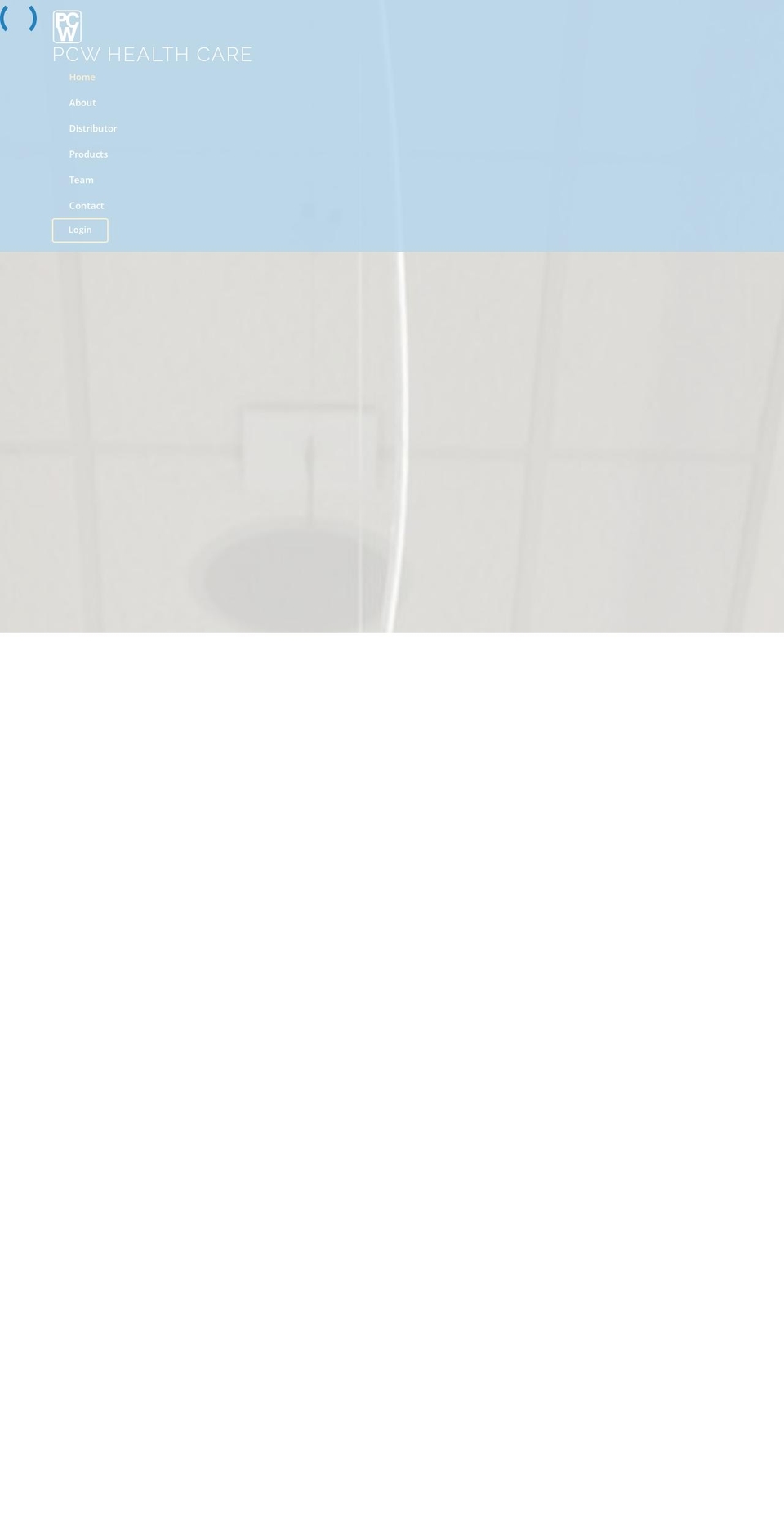 pcwhealthcare.com — Shopify storefront screenshot