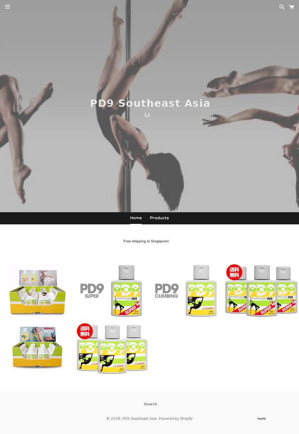 pd9sea.com — Shopify storefront screenshot