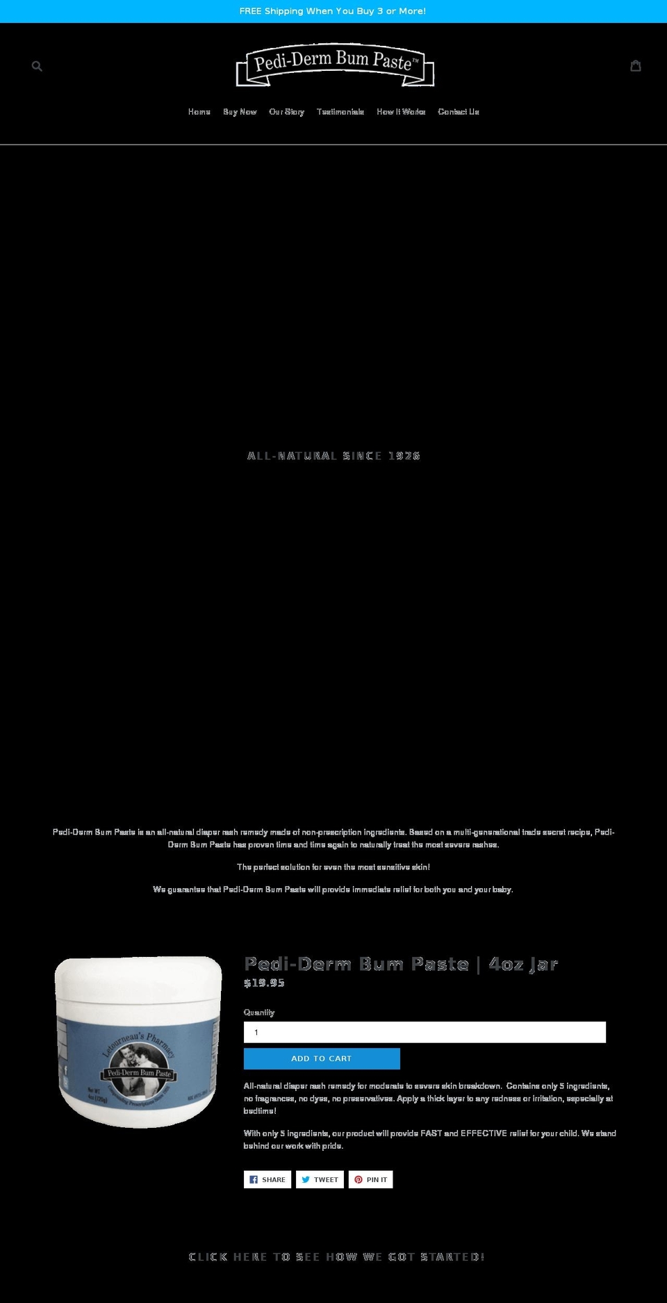 pdbumpaste.com — Shopify storefront screenshot