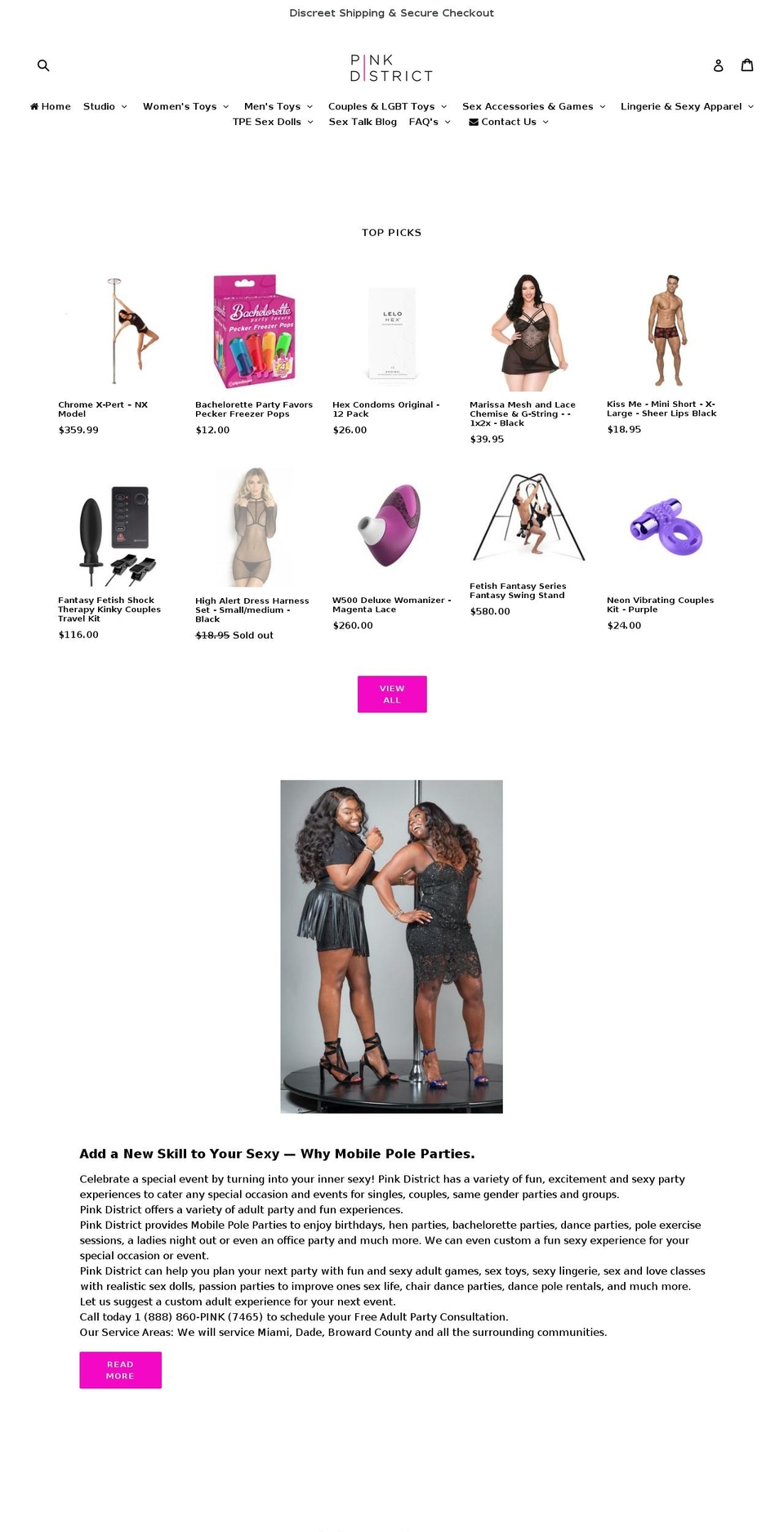 pdistrict.com — Shopify storefront screenshot