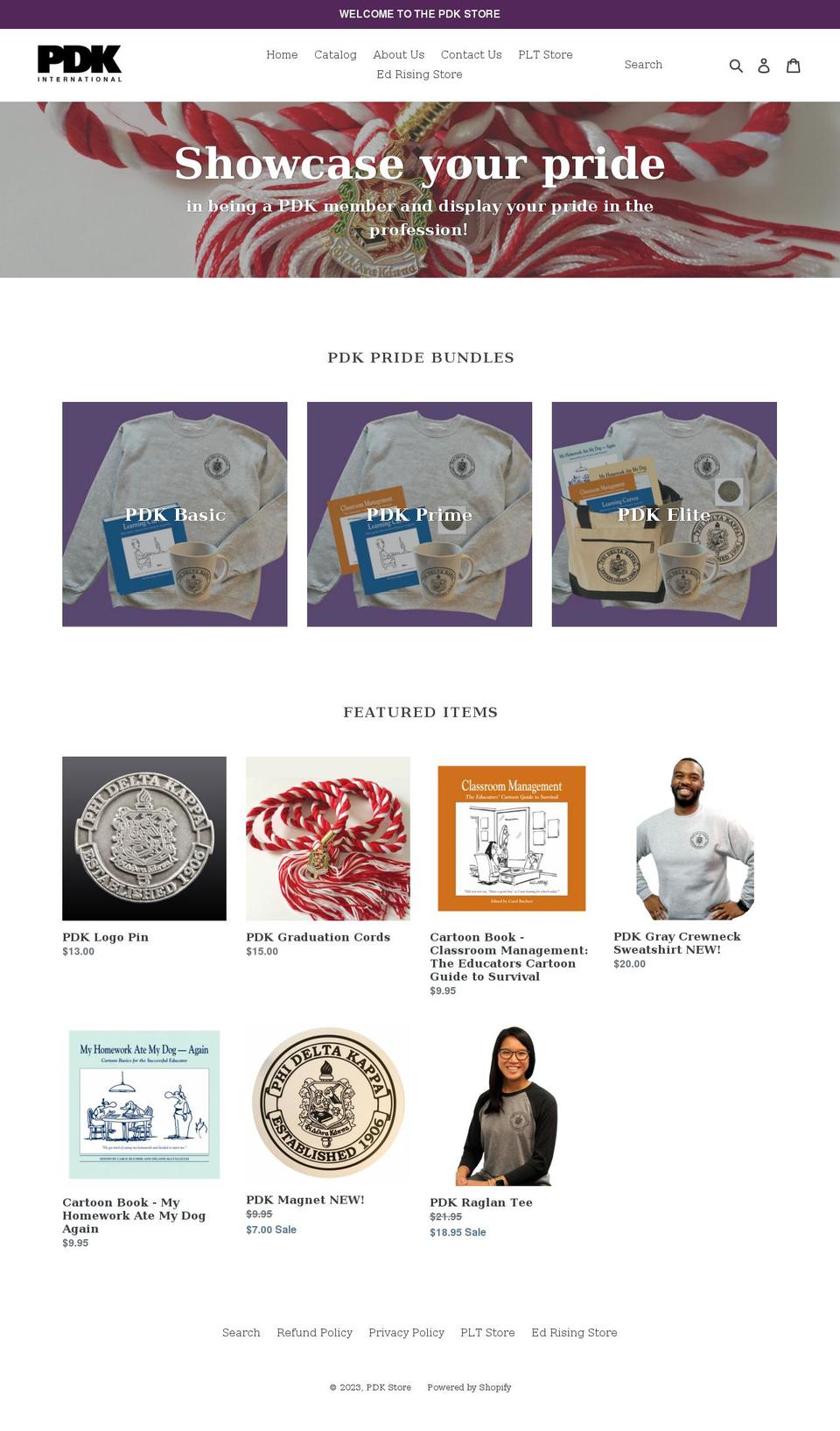 pdk-store.myshopify.com shopify website screenshot