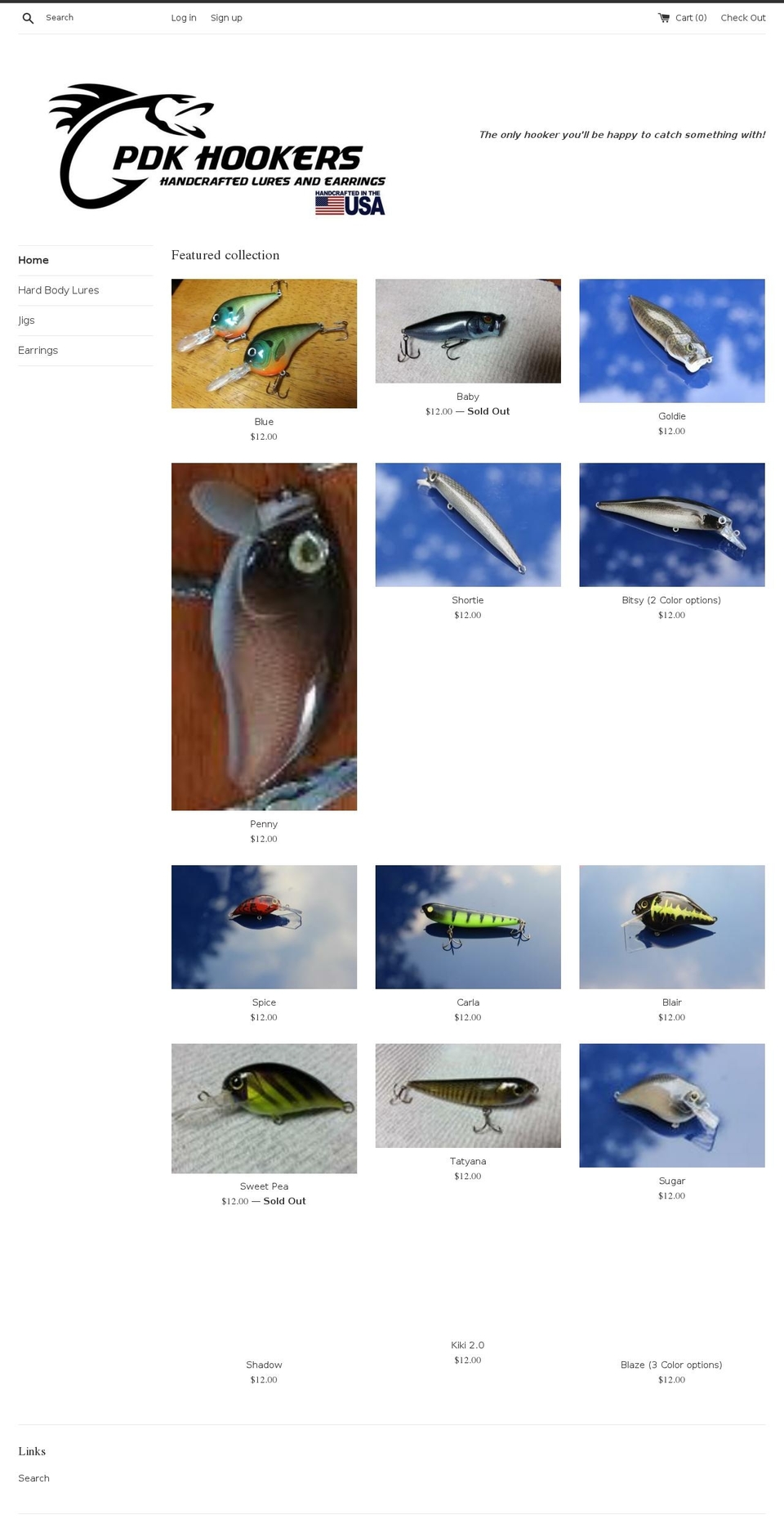 pdkhookers.com — Shopify storefront screenshot